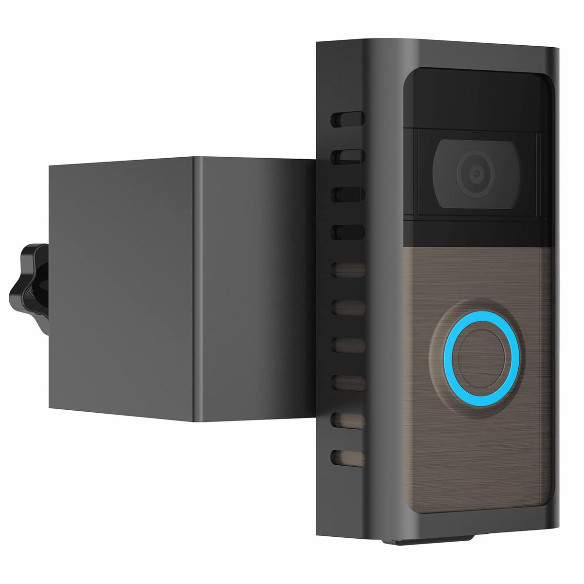 PUUUCI Anti-Theft Doorbell Door Mount for Battery Video Doorbell 2/3/4/(2020 Release)/(2024 Release)/Plus/Pro, No-Drill Steel Metal Doorbell Mounting Bracket Accessories for Apartment, Home, Business
