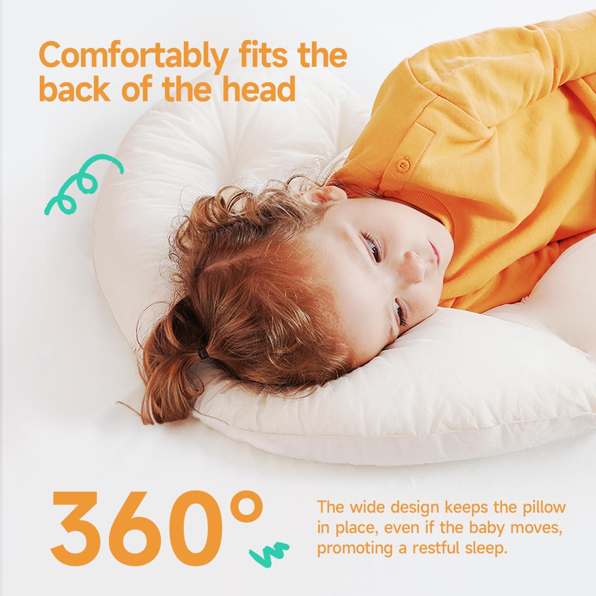Choc chick Toddler Body Pillow,36x27in Swan Shape Hug Pillow for Sleeping