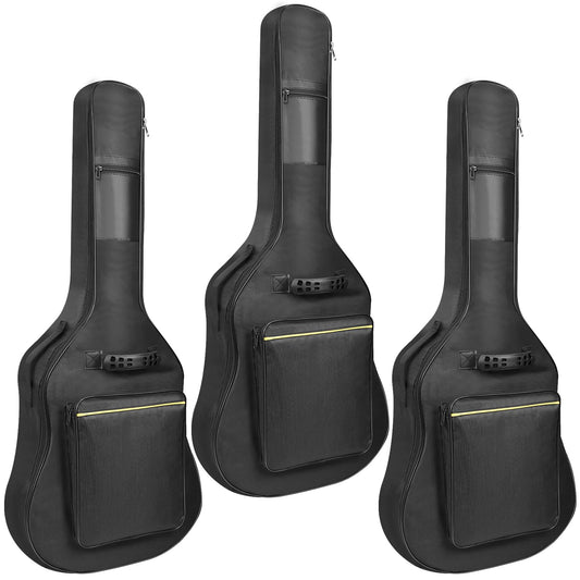 Mdvora 3 Pack Guitar Bags, 38-41 Inch Electric & Acoustic Guitar Case