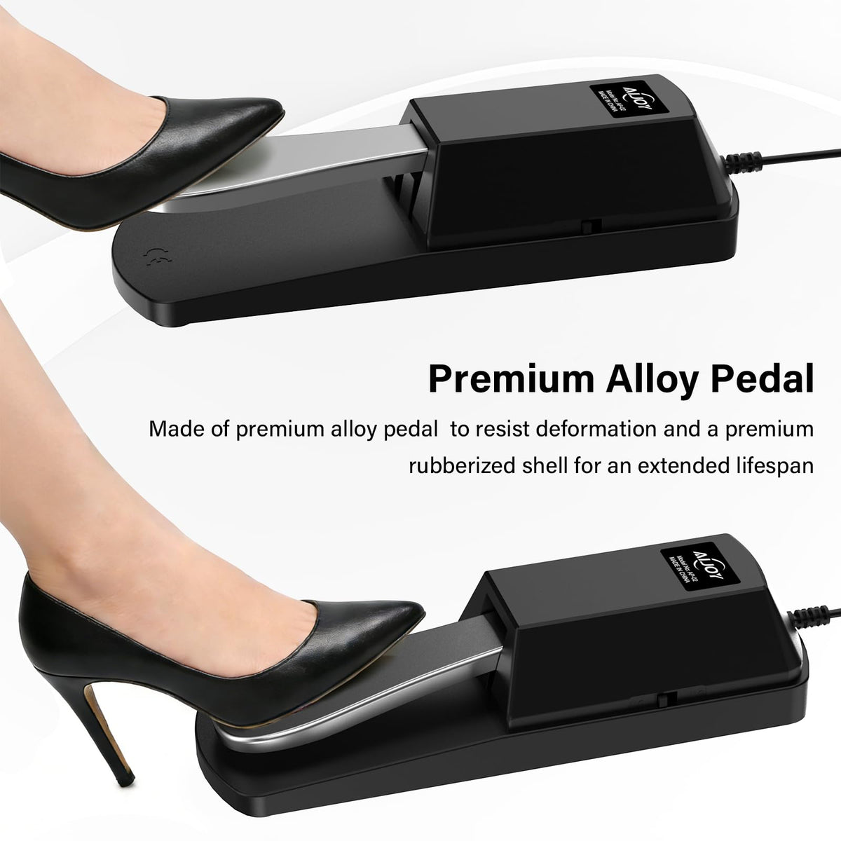 Aijoy 6.35mm Sustain Pedal for Electronic Keyboard