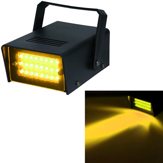 VOCAON 24 Super Bright LED Mini Strobe Light Orange Color Party Stage Light