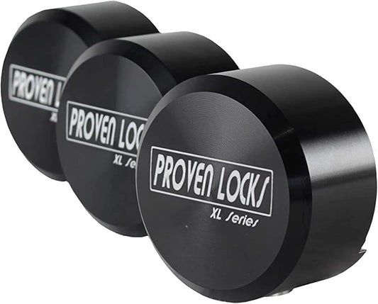 Proven Industries Model 400XL Puck-Lock Set, Made in The USA, Pack of 3, (Black)