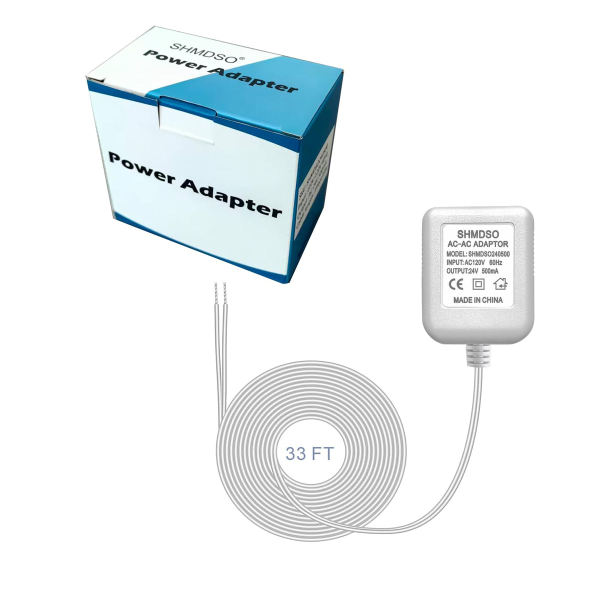 24V Doorbell Transformer， 24V500mA Video Doorbell Power Adapter