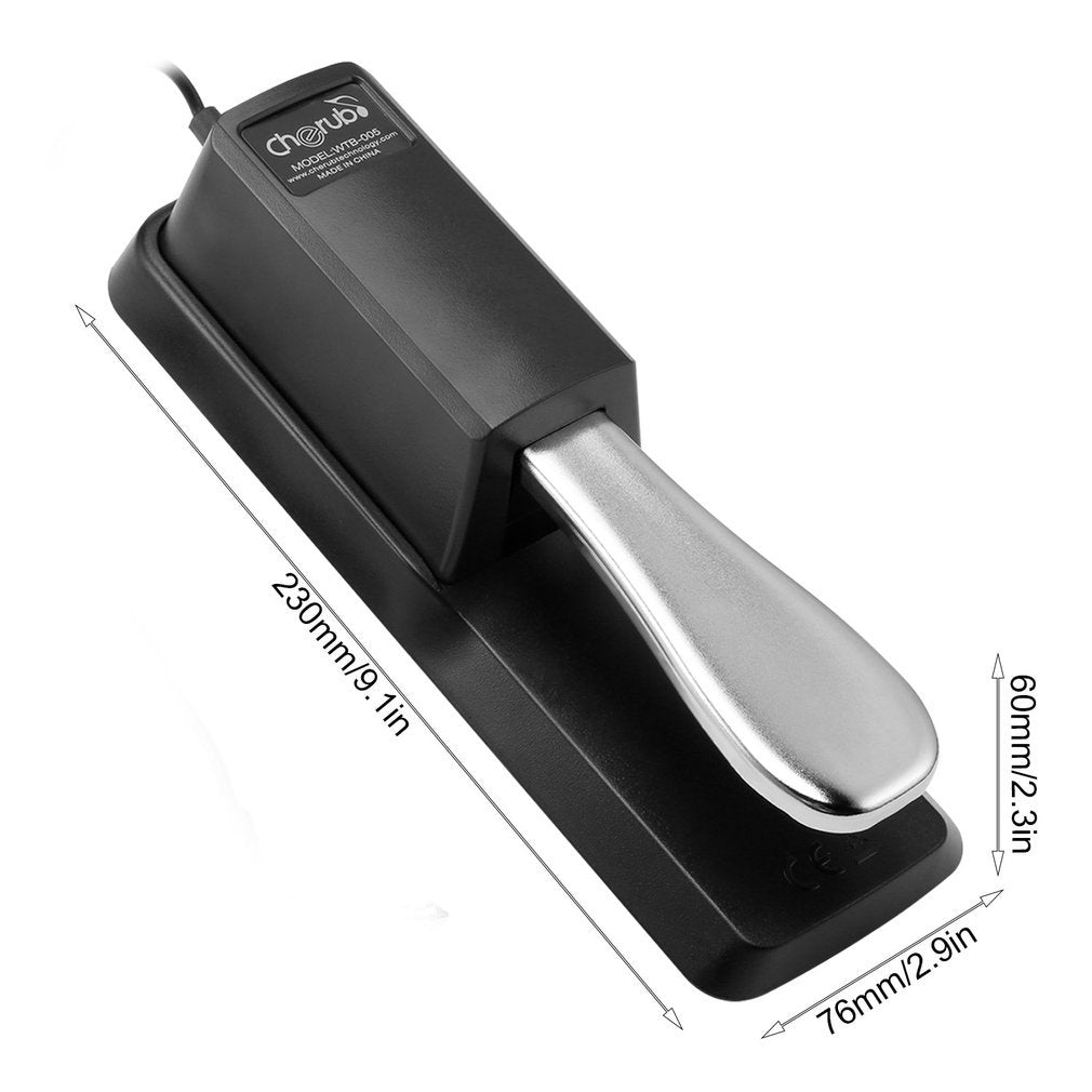 Sustain Pedal for Yamaha Roland Casio Korg Nord Kurzweil Hammond Alesis Moog Ensoniq Behringer Waldorf Arturia Akai Farfisa Studiologic Arp Piano Keyboards and so on