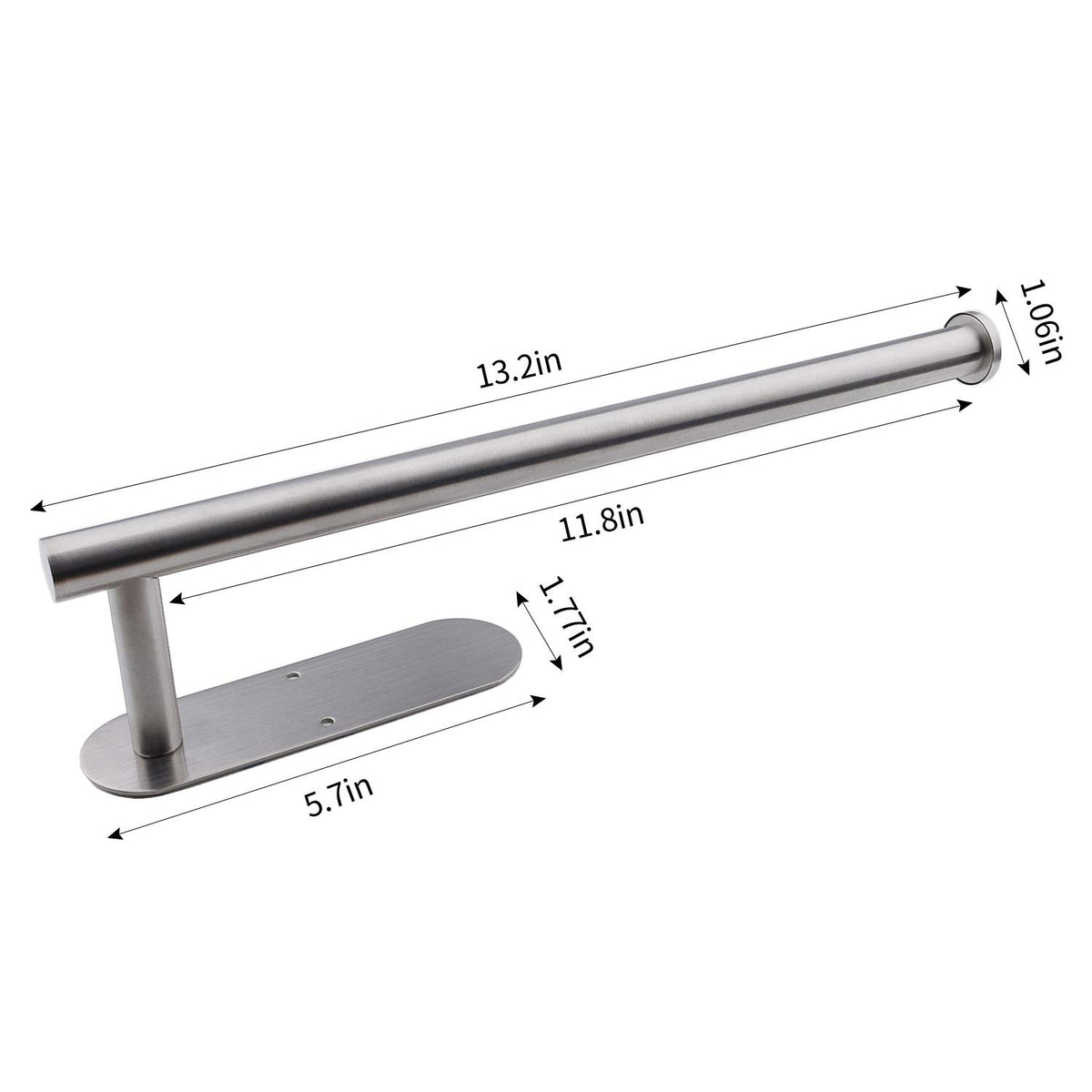 Paper Towel Holders for Kitchen,Paper Towels Bulk- Self-Adhesive Under Cabinet,Both Available in Adhesive and Screws,Stainless Steel