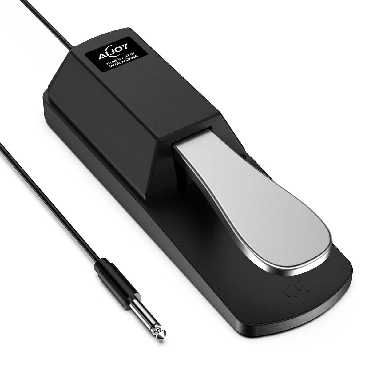 Aijoy 6.35mm Sustain Pedal for Electronic Keyboard