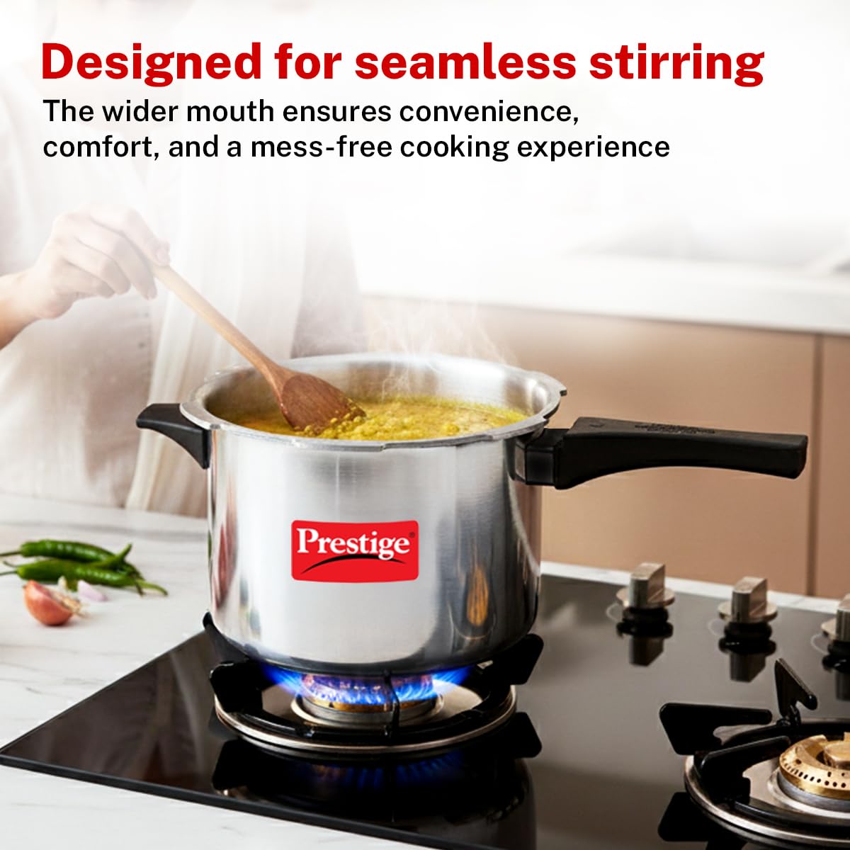 Prestige Popular Aluminum Pressure Cooker