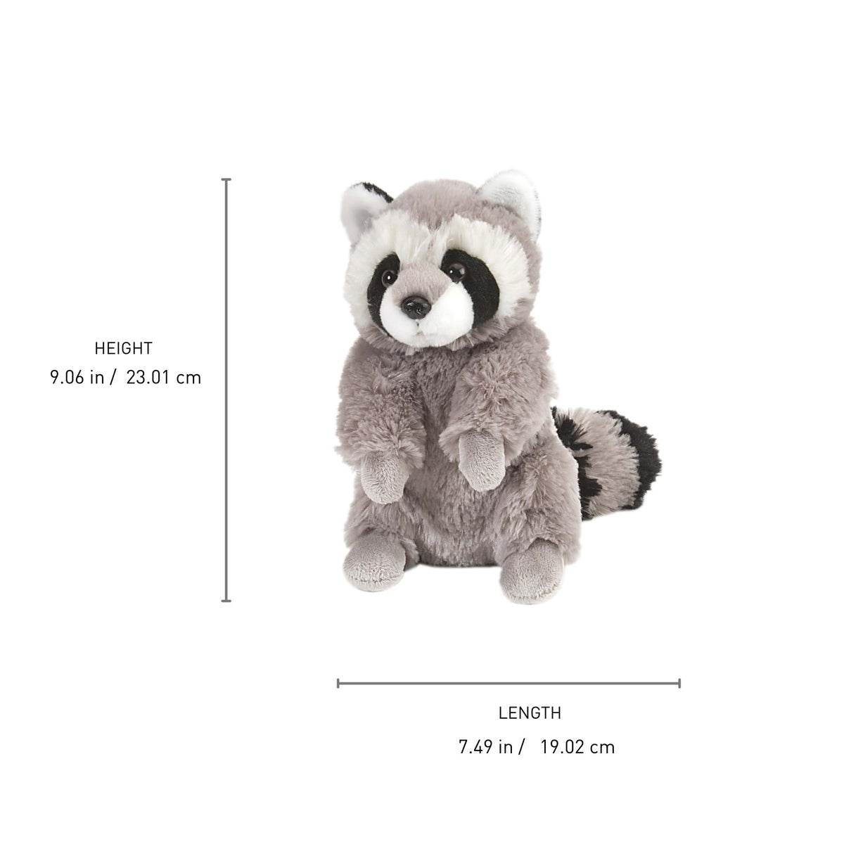 Wild Republic Raccoon Plush, Stuffed Animal, Plush Toy, Gifts for Kids, Cuddlekins 8 Inches