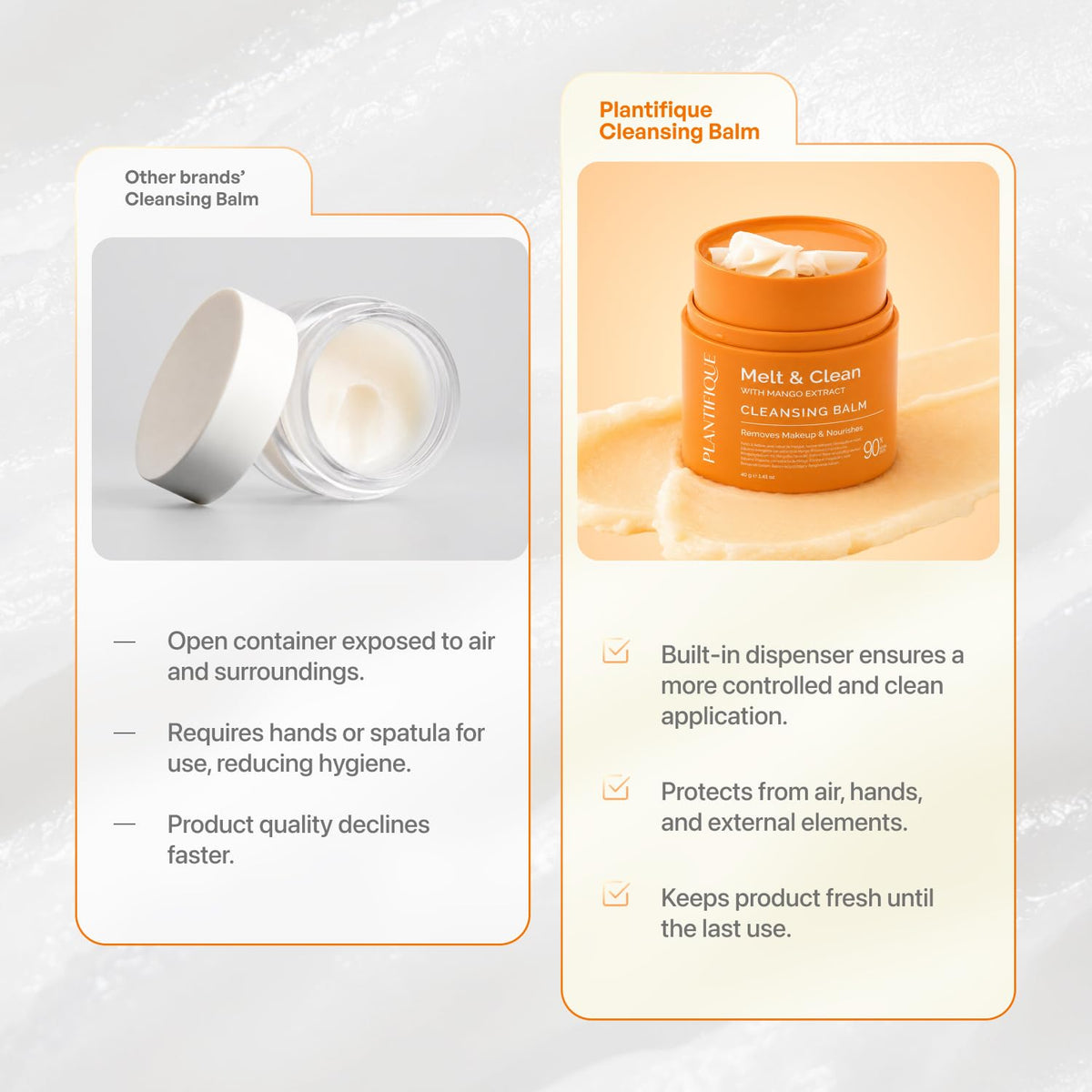 PLANTIFIQUE Korean Cleansing Balm, Makeup Remover with Ceramides, 1.7 fl oz