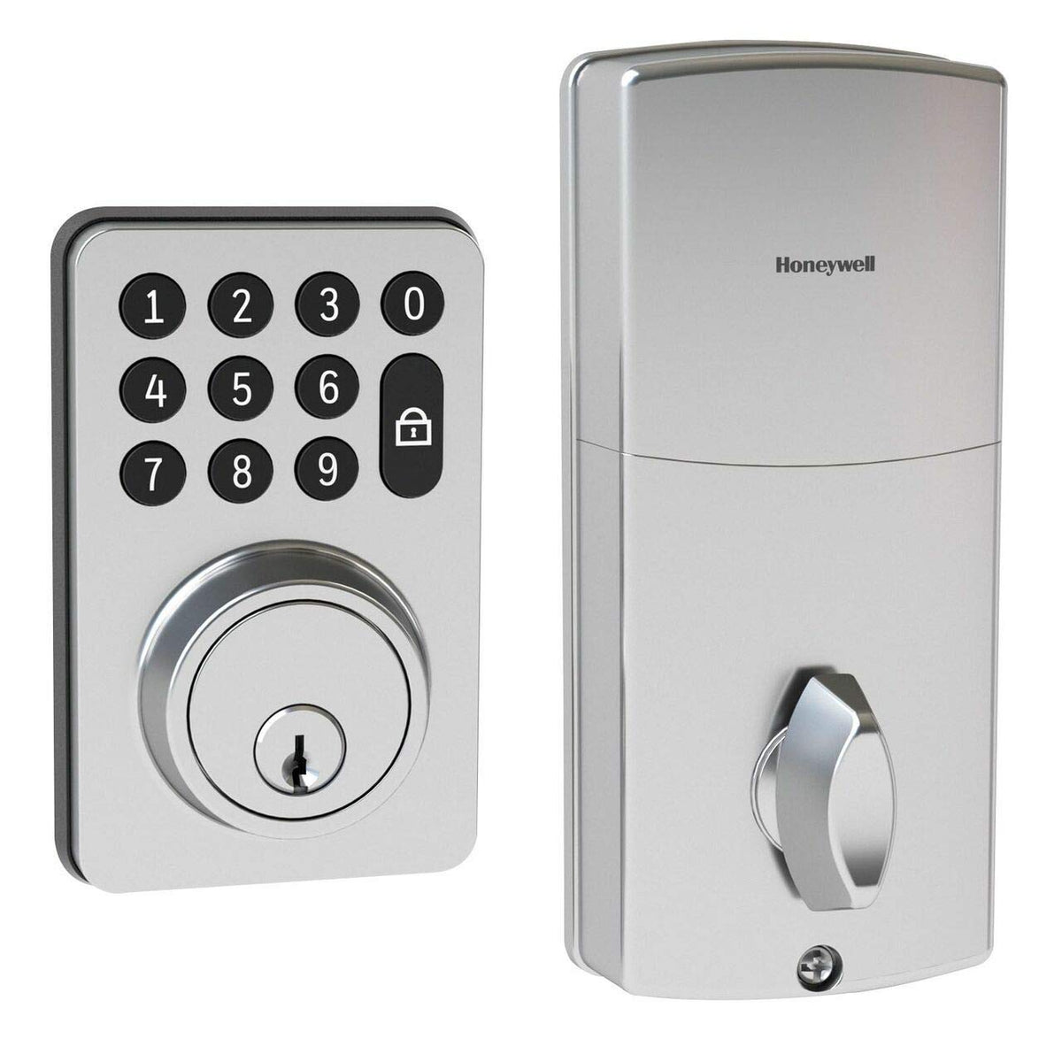 Honeywell Digital Deadbolt with Electronic Keypad, Satin Nickel, 8714009