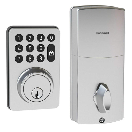 Honeywell Digital Deadbolt with Electronic Keypad, Satin Nickel, 8714009