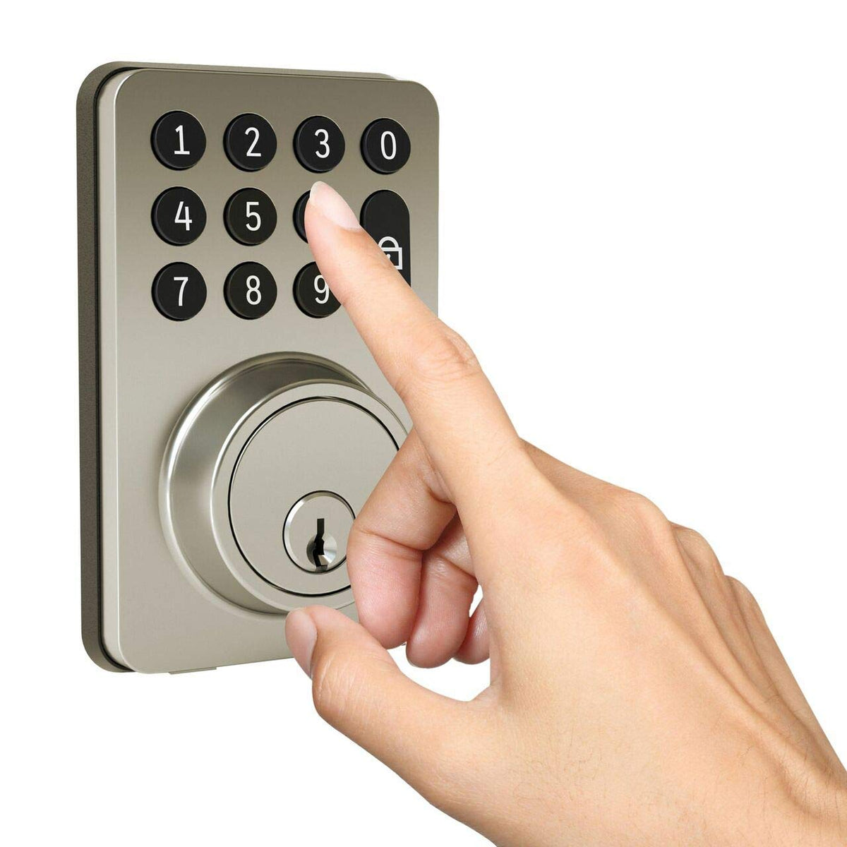 Honeywell Digital Deadbolt with Electronic Keypad, Satin Nickel, 8714009