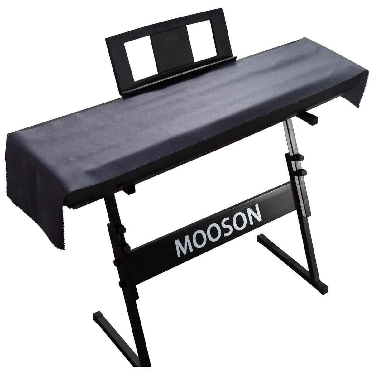 Mooson Keyboard Piano Cover, Digital Piano Dust Cover, Light Luxury Soft and Premium Surface, Thickening Electronic Organ Covering Keyboard Update Encasement (Black)