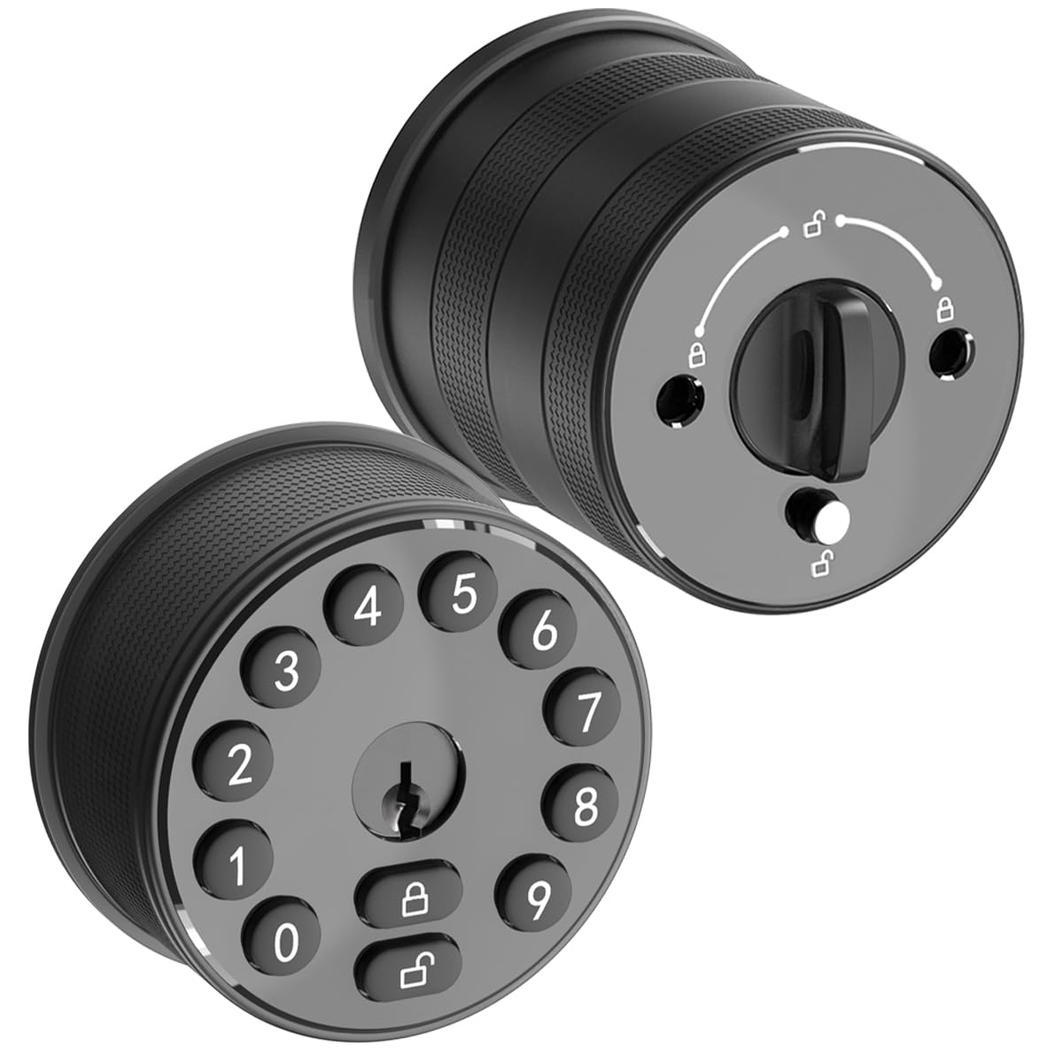 Buoan Keyless Entry Door Knob with Keypad, Electronic Deadbolt Door Lock