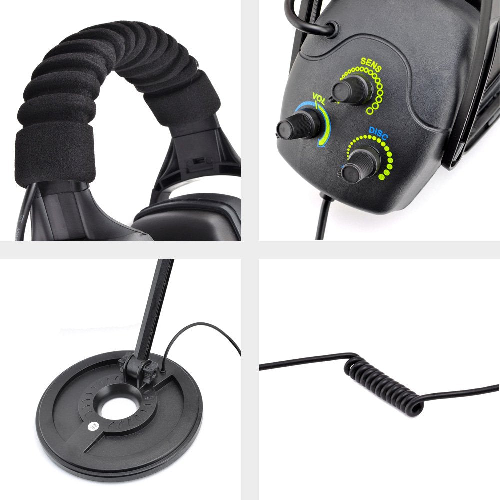 Pyle Weatherproof Metal Detector System - Professional Treasure Hunter 4000 Submersible Treasure Metal Finder w/ Waterproof Search Coil, Headphones, Easy Access Controller, Adjustable Length - PHMD4