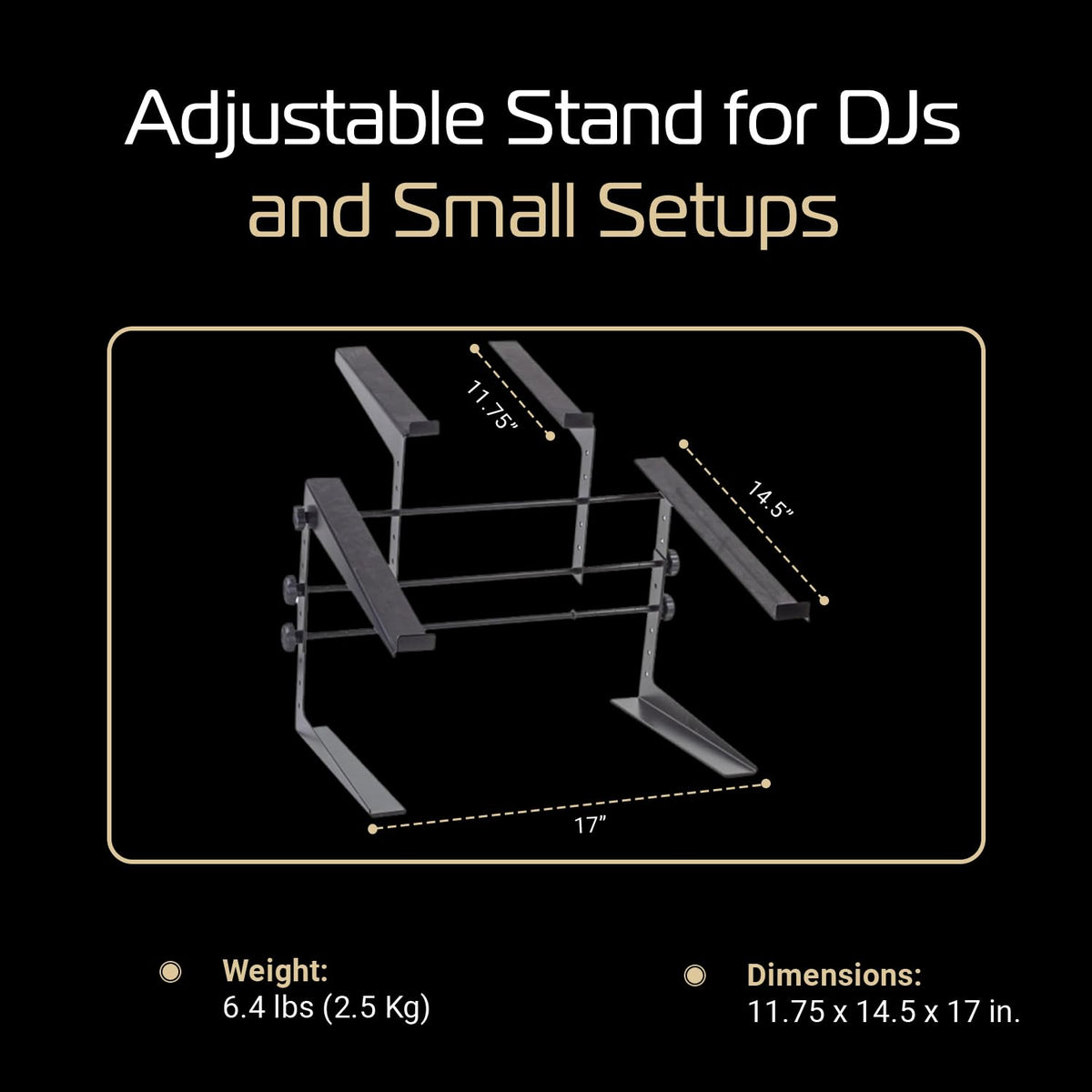 Headliner Covina DJ Controller Stand (HL20003), Rubber