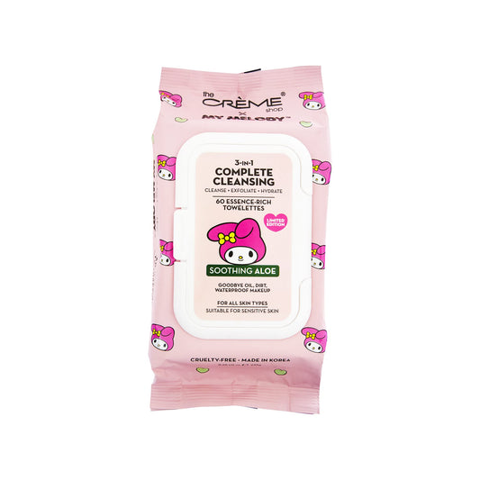 The Crème Shop My Melody 3-IN-1 Complete Cleansing Towelettes (60 Count)