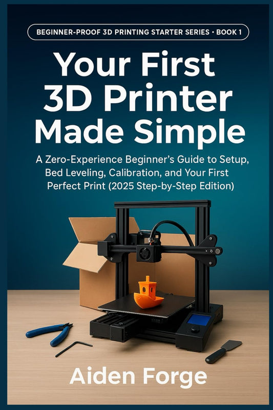 Your First 3D Printer Made Simple: A Zero-Experience Beginner’s Guide to Setup, Bed Leveling, Calibration, and Your First Perfect Print (2025 ... (Beginner-Proof 3D Printing Starter Series)
