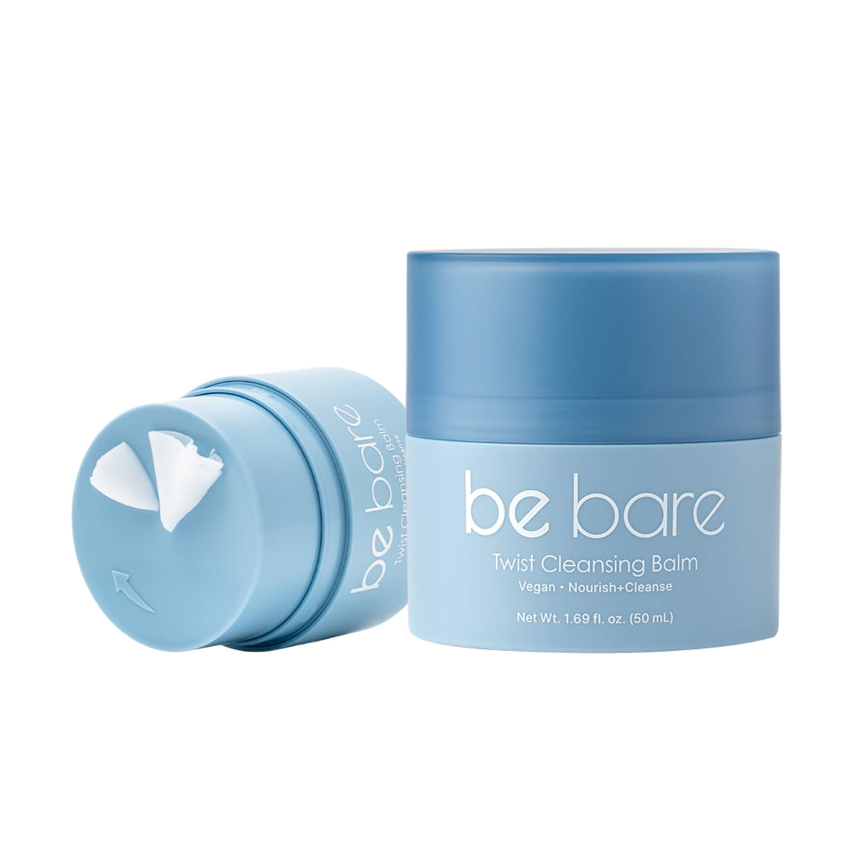 Naisture Bebare Twist Cleansing Balm with Grinding Dispenser – Korean Oil Cleanser for Waterproof Makeup Removal, Blackhead & Sebum Softener, 1.69 Fl Oz