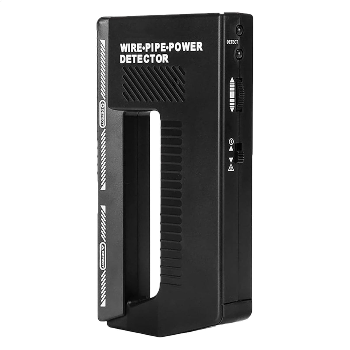 WPP123 High Sensitivity in-Wall Detector, Metal Detector, Wire Detector, Adjustable Alarm, Multi-Functional Scanner, Suitable for Adults, Durable Plastic Body, Black