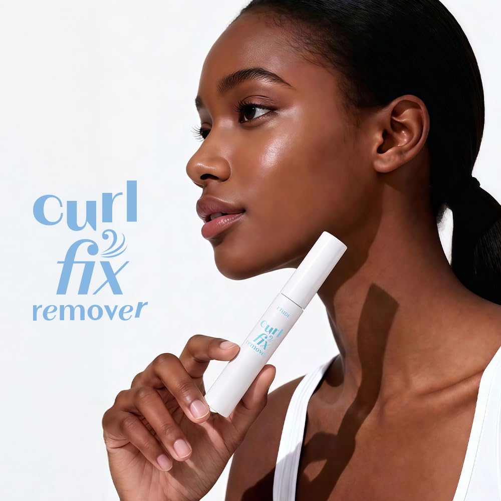 ETUDE Curl Fix Waterproof Mascara Remover with Biotin and Argan Oil, 0.3 oz