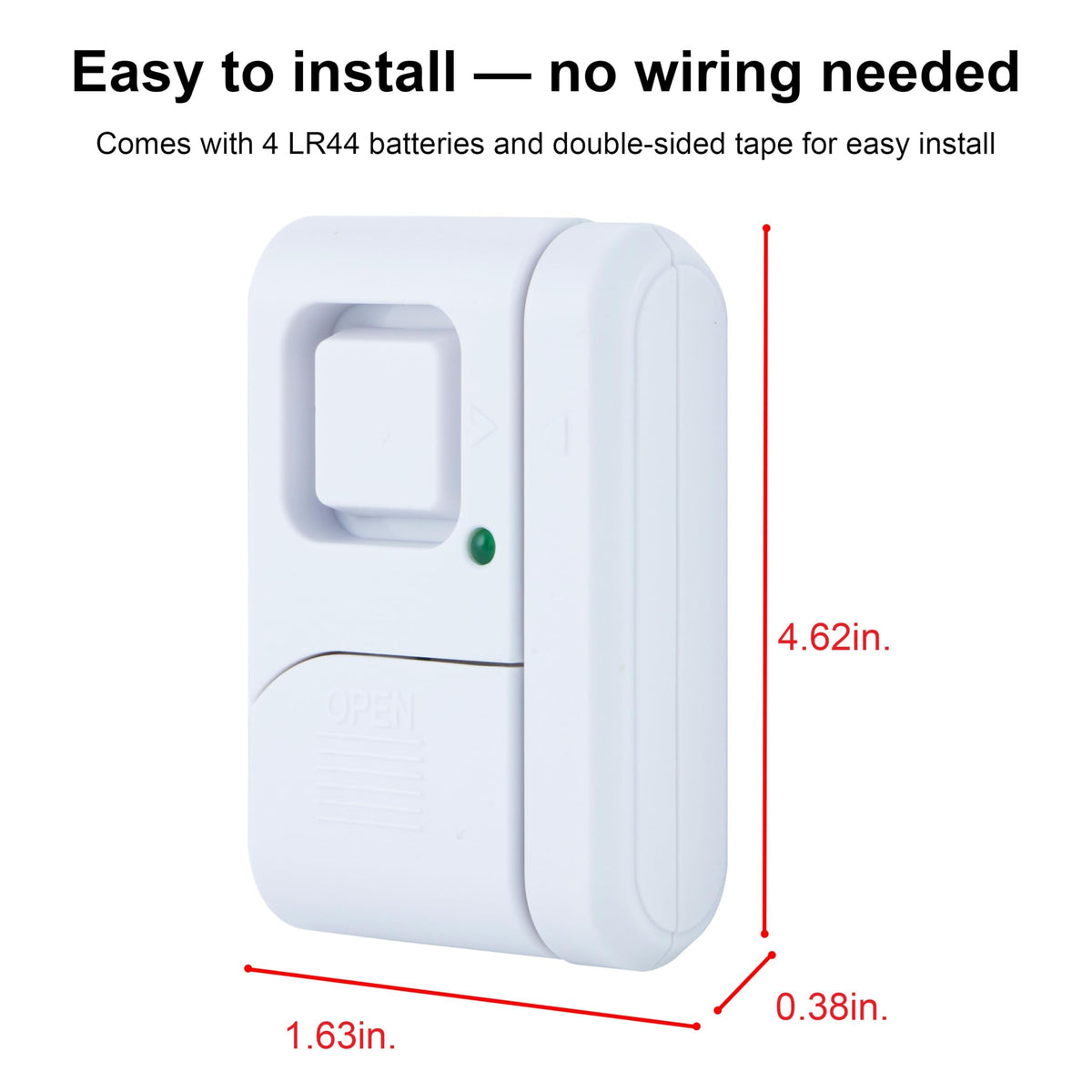 UltraPro Personal Security Window and Door Alarm, 4 Pack, Wireless Chime