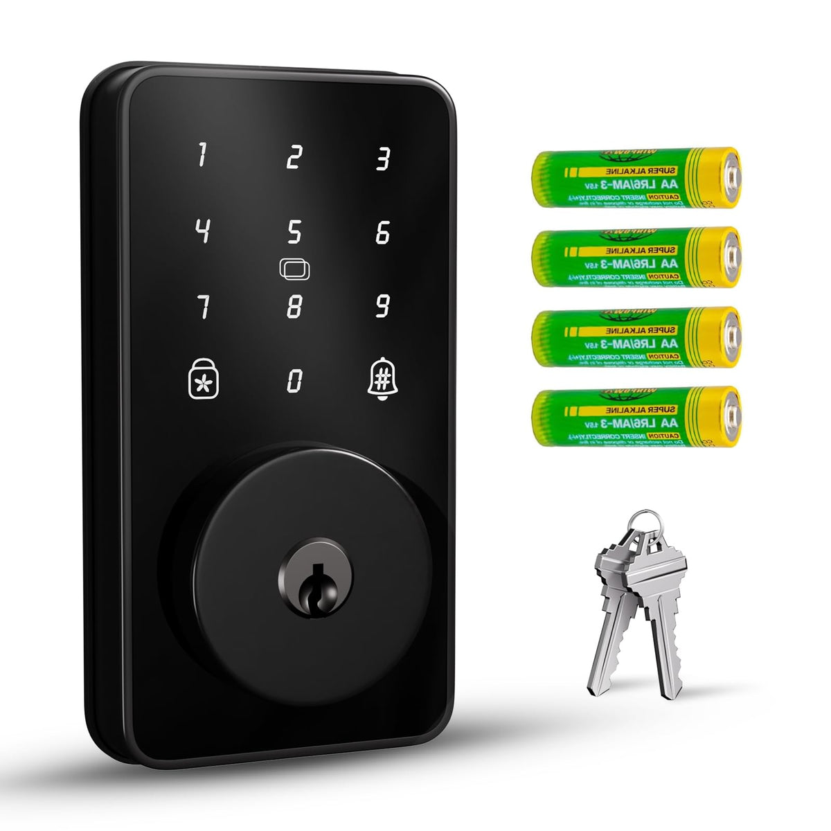 Keyless Entry Door Lock with Keypad, Biquole Smart Deadbolt Lock