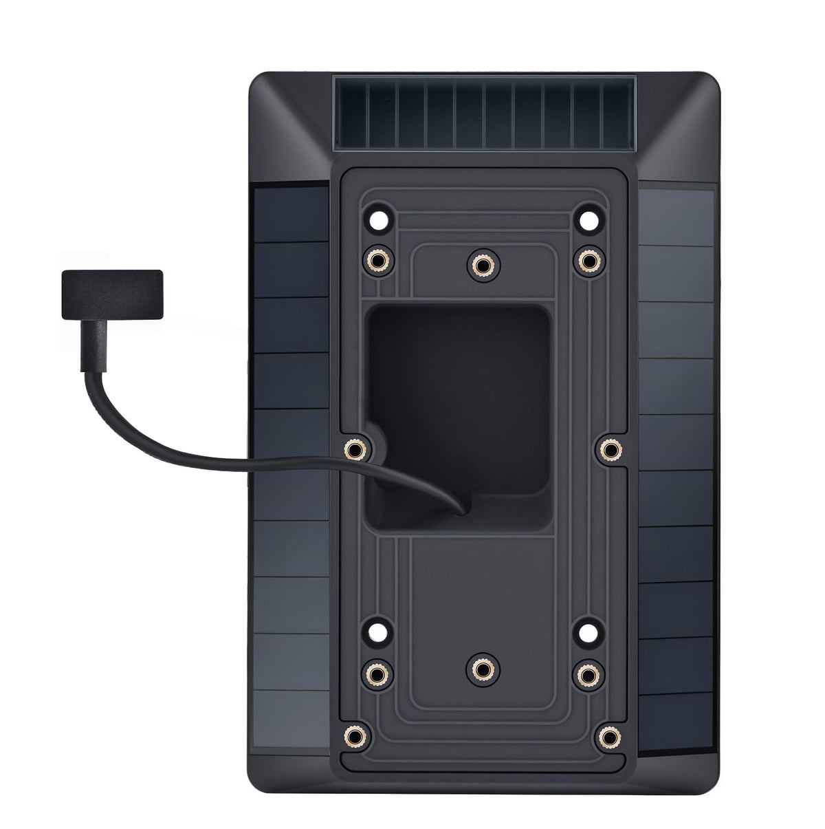 Fansoun Solar Charger Compatible with Ring Video Doorbell (2020 Release), Micro USB Port Only, Not for USB-C or 2-Prong Ports, Waterproof Solar Panel for Continuous Power(2nd Gen-2020 Release)