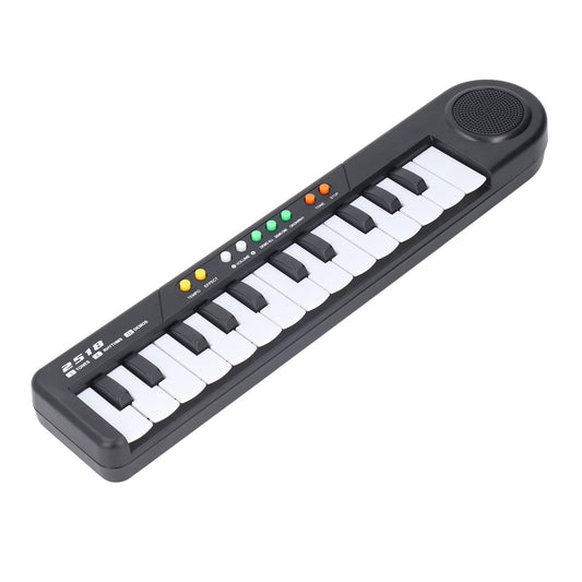 Digital Piano Keyboard with 25 Keys for Adjustable Tones, Rhythm Options, Sound Effects, User-friendly Music Toy, with 24 Demos Classic Songs, for Ages 3 and Up