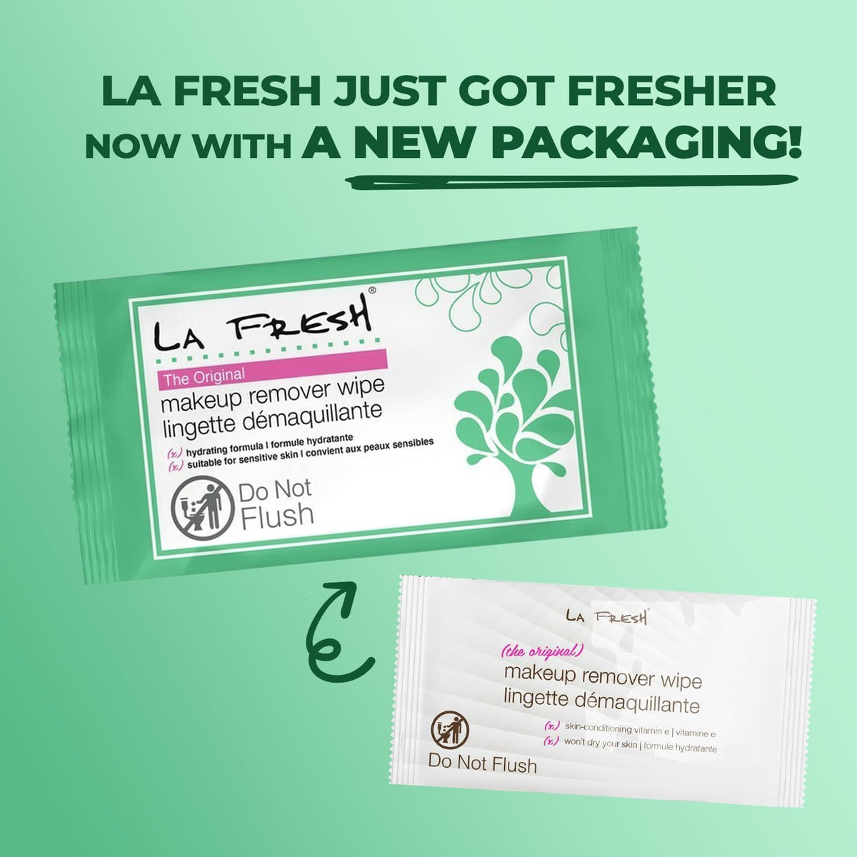 LA Fresh Makeup Remover Wipes With Vitamin E, 50 Count