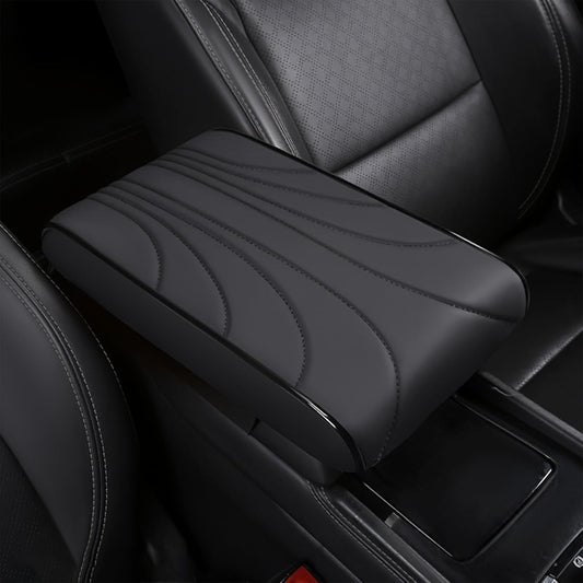 Premium Memory Foam Car Center Console Cover - Ergonomic Armrest Cushion Protector with Soft Elbow Support, Universal Fit for Vehicles (Black)