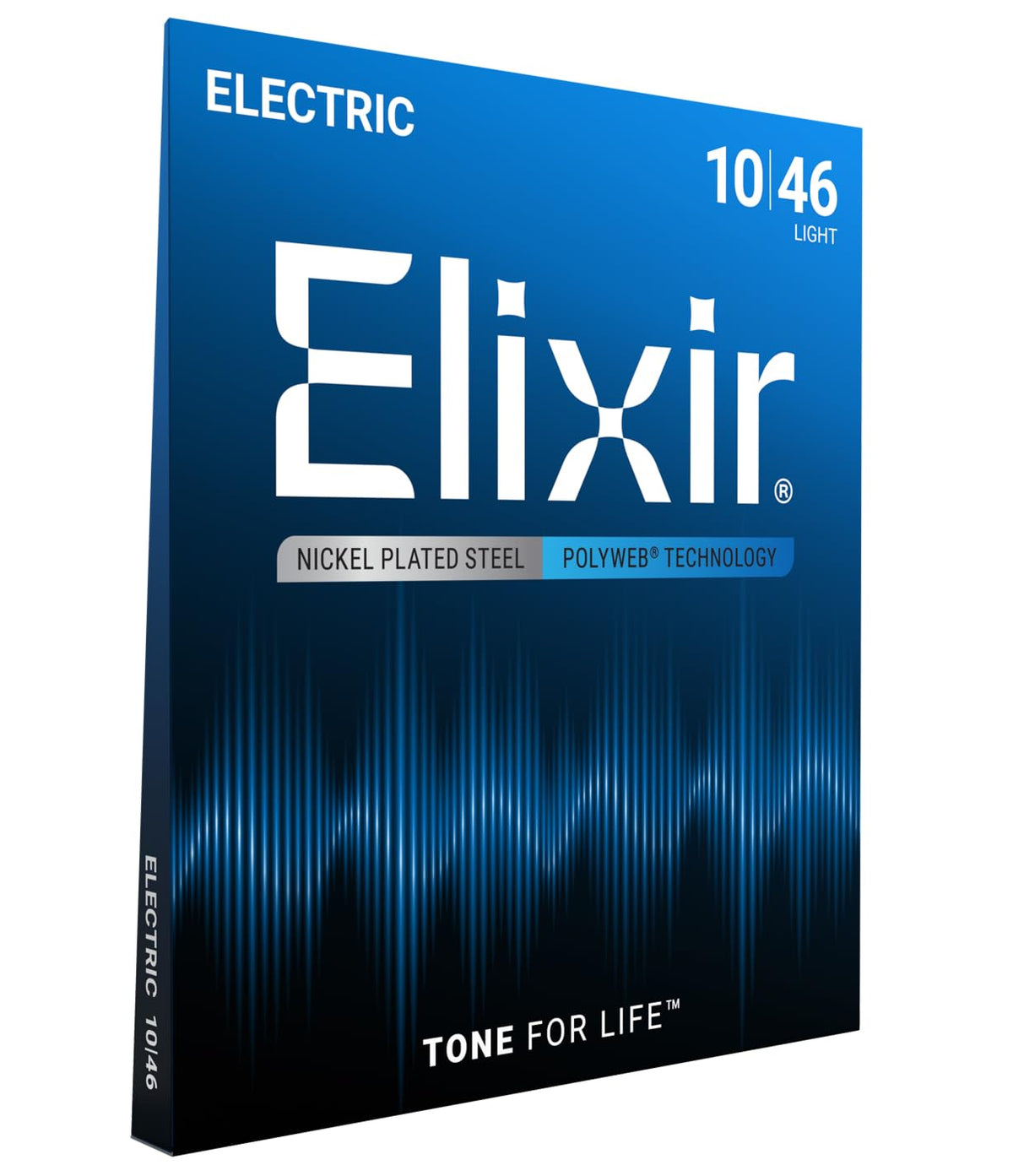 Elixir Electric Guitar Strings Nickel Plated Steel POLYWEB, 6-String, 10-46