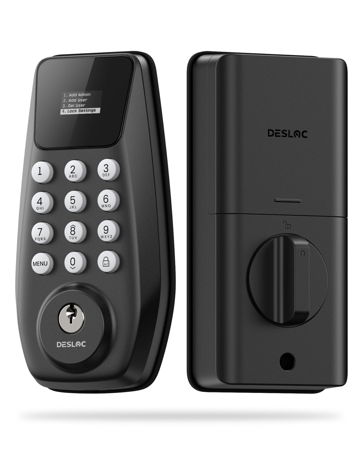 DESLOC C100 Keyless Entry Door Lock with Visual Display, Auto Lock