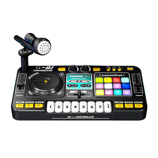 Btuty DJ Controller Mixer with BT 5.0 Microphone Light Effects