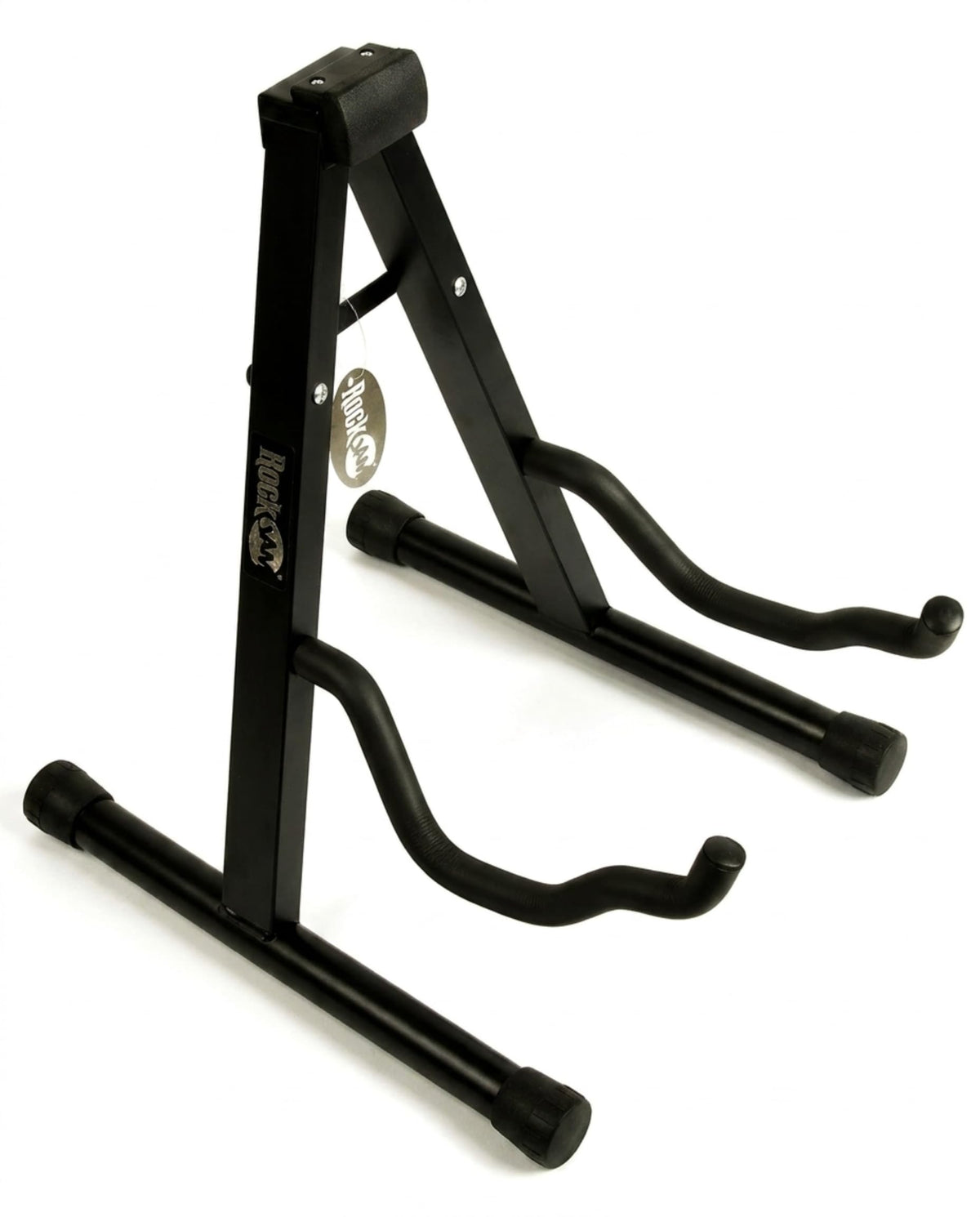 RockJam A Frame Folding Guitar Stand with Cushioned Arms