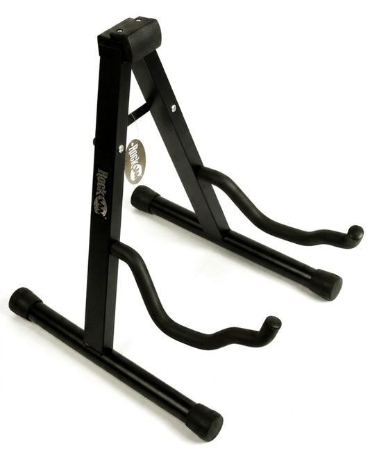RockJam A Frame Folding Guitar Stand with Cushioned Arms