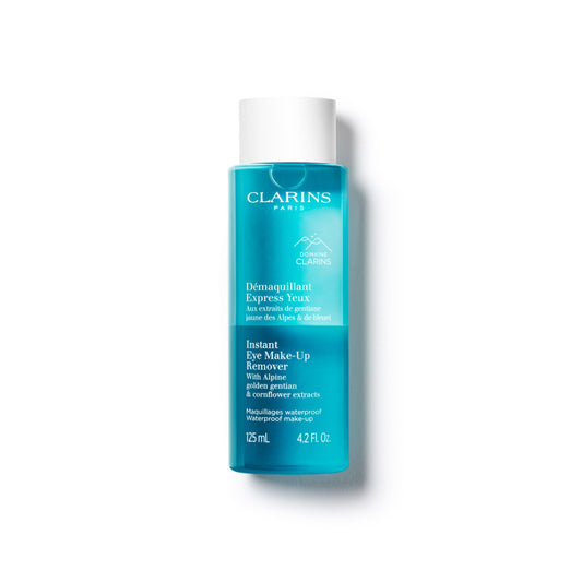 Clarins Instant Eye Make-Up Remover | Bi-Phase Remover For Heavy and Waterproof Eye Make-Up | Cleanses, Softens, Hydrates | Conditions Lashes | Ophthalmologist Tested | All Skin Types | 4.2 Ounces
