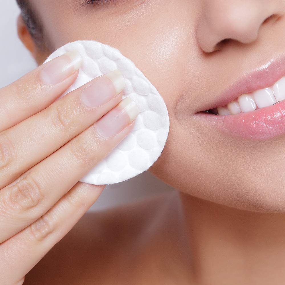 ForPro Professional Collection ForPro Premium Stitched Cotton Rounds, 100% Pure Cotton Pads for Removing Makeup, Nail Polish, and Cleansing Face, Pack of 6, Counts 600