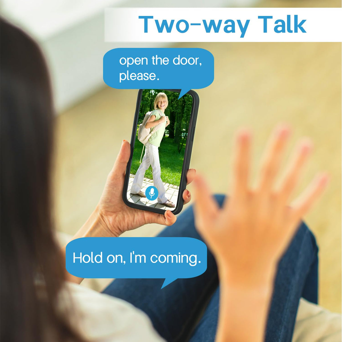 Taishixing HD Wireless Video Doorbell Camera with Chime, Smart Human Detection, Real-time Alert, FHD Night Vision, Two-Way Audio, IP65 Waterproof, 2.4Ghz WiFi, SD Card Storage/Cloud Storage