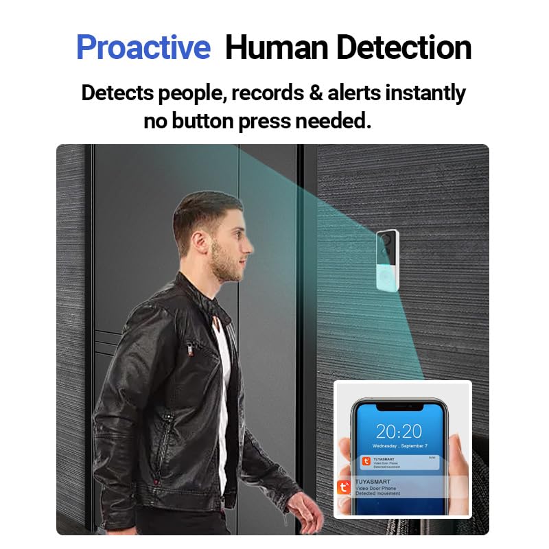 ViewBell Doorbell Camera Wireless No Subscription with Free Cloud Storage