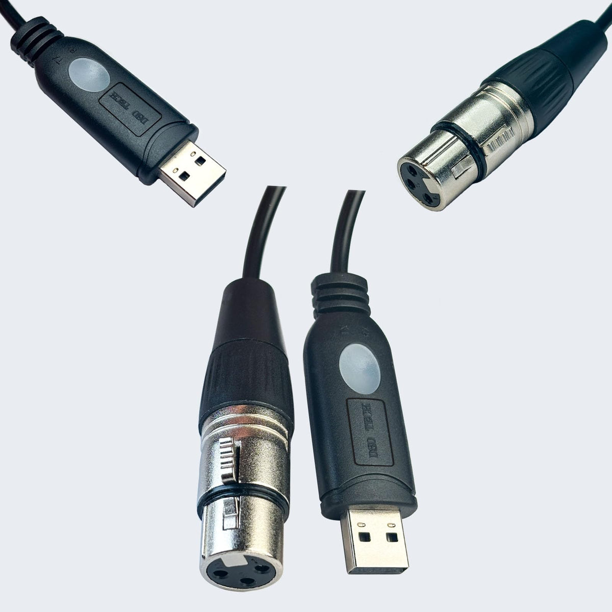 DSD TECH SH-RS09B USB to DMX Cable Support Freestyler, QLC+, Dmxcontrol, Lightkey, Lightjams, Soundswitch and Pi Open Lighting (1.8M/5.9FT)
