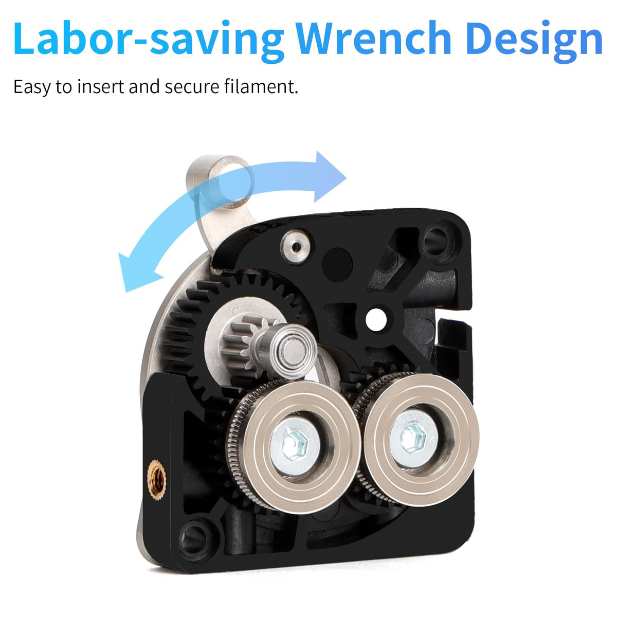 Creality K1 Max/K1/K1C/K1 SE Upgrade Direct Drive Extruder, Dual Gear Feeding Extrusion Kit, Without Stepper Motor, Support 1.75mm Filament for 3D Printers Ender 3 V3, Ender 3 V3 Plus