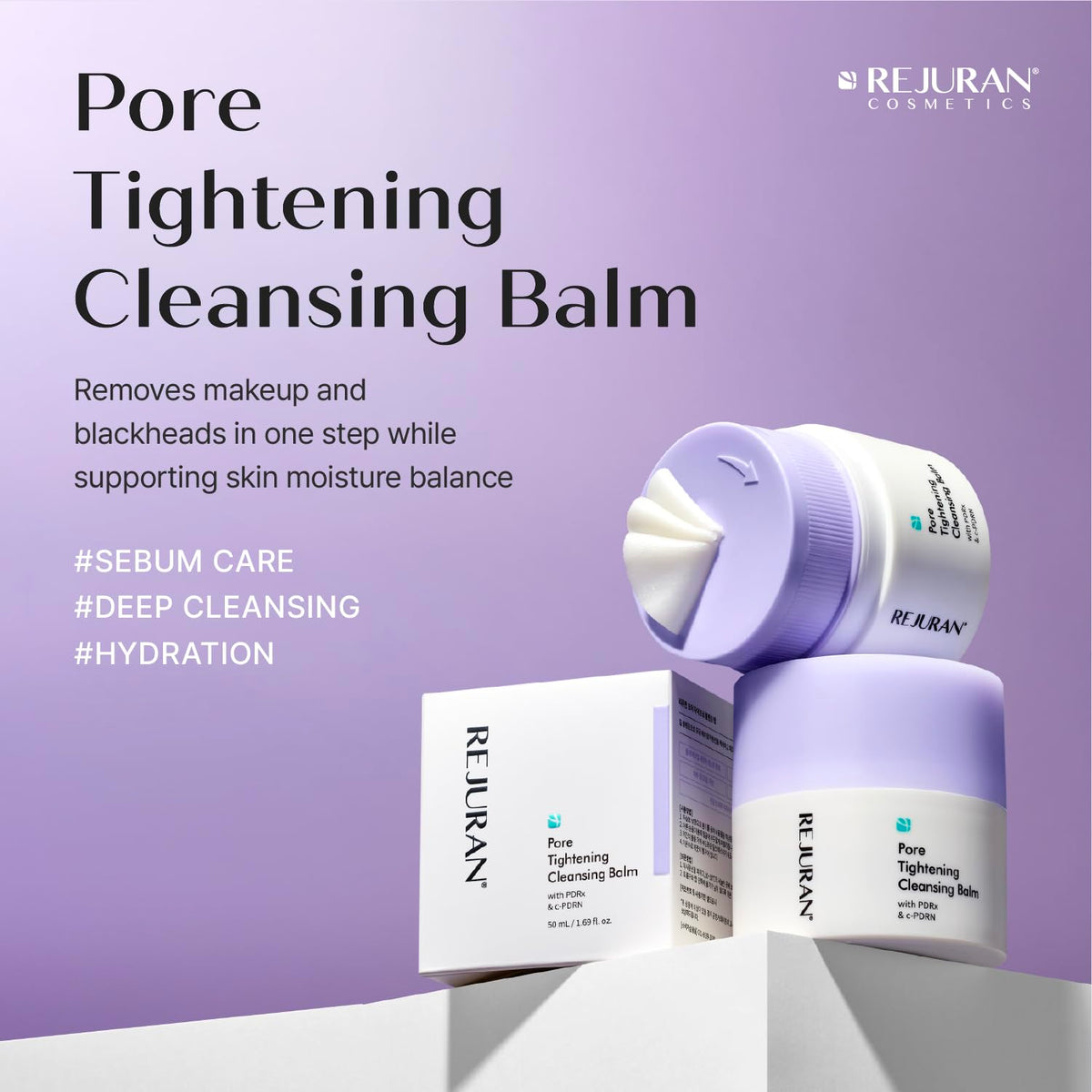 REJURAN Pore Tightening Cleansing Balm, PDRx & c-PDRN®, 1.69 fl oz