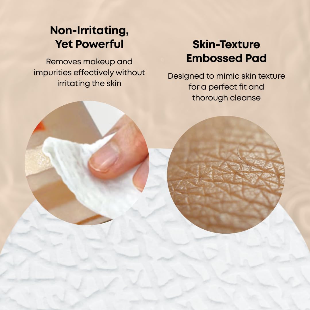 SOMISOME Rice Water Cleansing Pads – Makeup Remover Wipes & Korean Toner Pads with Centella Asiatica, Exfoliating for Blackhead Removal & Pore Minimizer, 50 Pad
