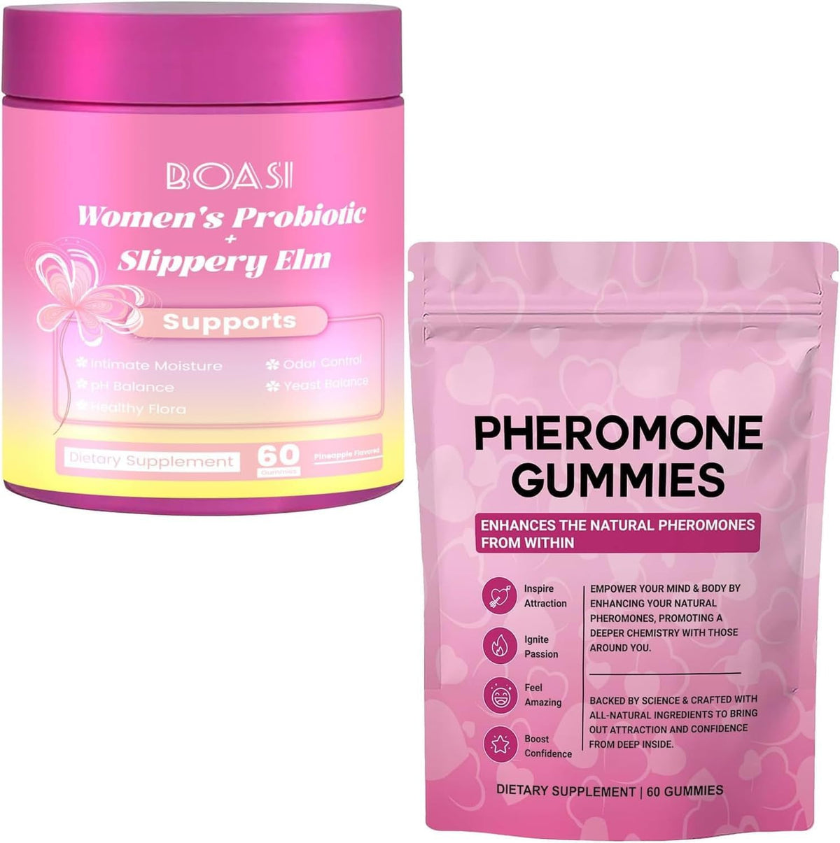 Boasi Vaginal Probiotics Gummies + Pheromone Gummies