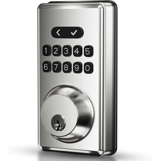 Keyless Entry Door Lock Deadbolt with Keypad, Digital Smart Locks with Code