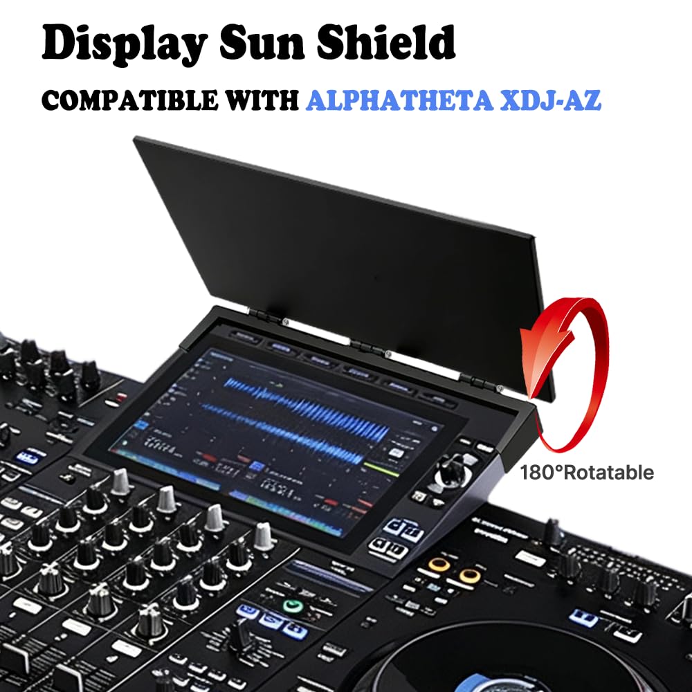 Bamokee Display Sun Shield for AlphaTheta XDJ-AZ, Adjustable DJ Screen Hood