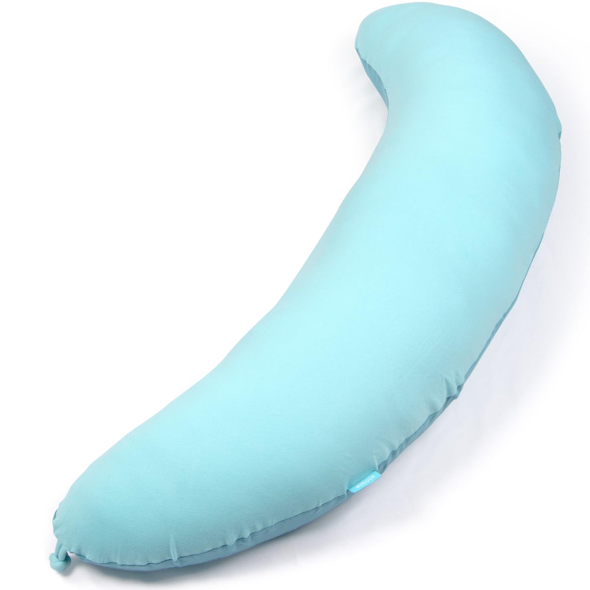BYRIVER 43" Mint Green Cooling Side Sleeping Body Pillow for Adults Women Men, Contour Curved J Shaped Hugging Pillow for Pregnancy Belly Leg Knee Support (XL)