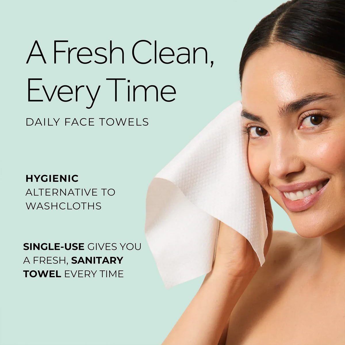 POND’S Disposable Face Towel 2-Pack (50 Per Box) – Ultra Soft Biobased Dry Face Towels – Clean & Hygienic Makeup Remover Wipes, Facial Cleansing, Exfoliating, Gentle on Sensitive Skin