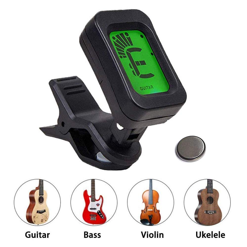 Guitar Accessories Kit Including Guitar Strings,Tuner,Guitar Capo, Restring Tool,Pick Holder,Bridge Pins,Finger Picks,Guitar Nuts and Saddles